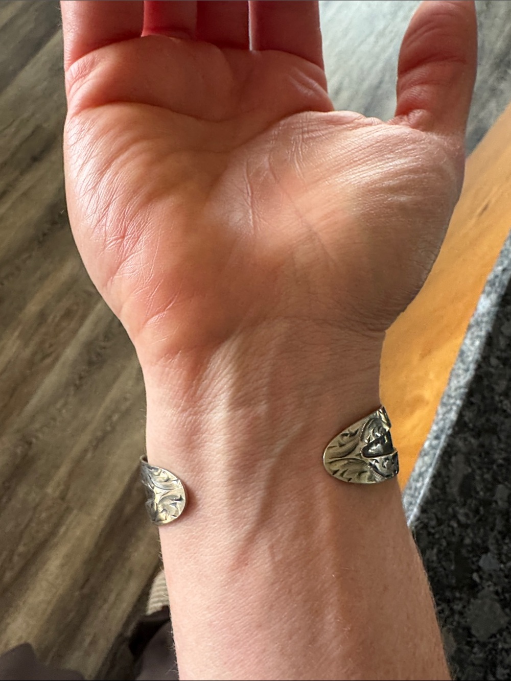 Authentic Sterling Silver Western Cuff Bracelet - Picture 2 of 3